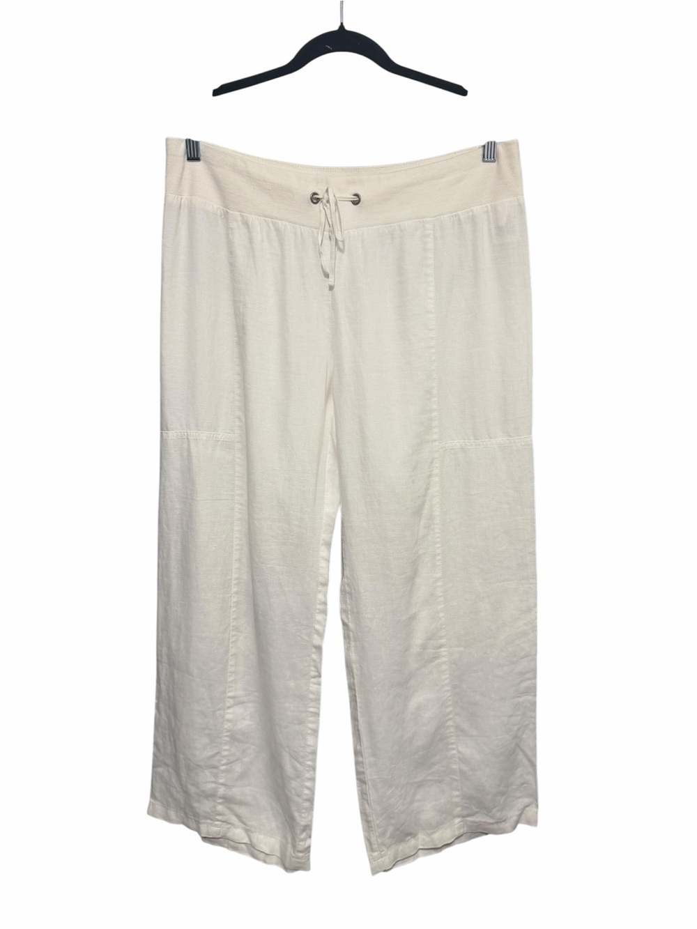 Eileen Fisher Organic Linen Pants White - Picture 2 of 8